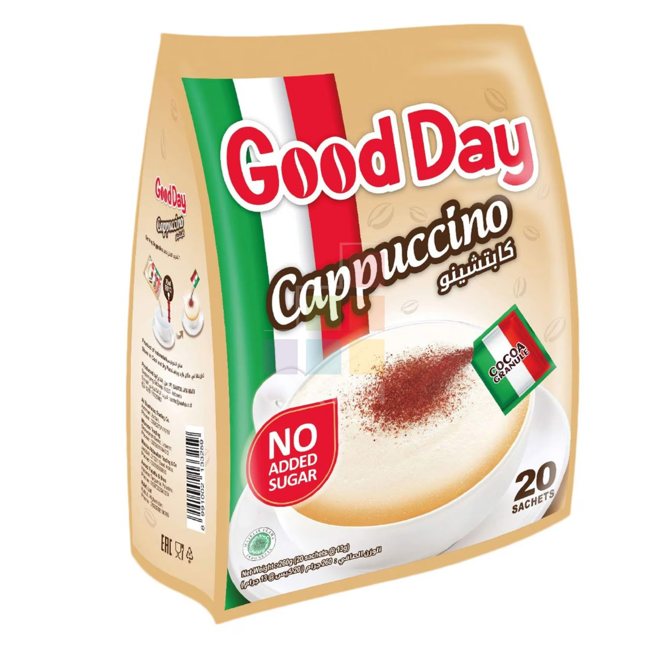 Good Day Cappuccino No Sugar 260gm